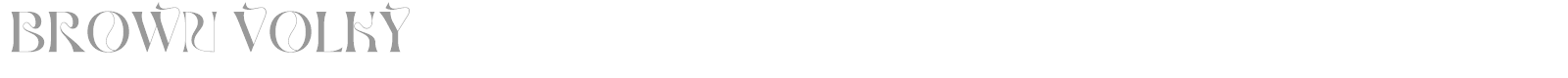 Brown Volky font preview